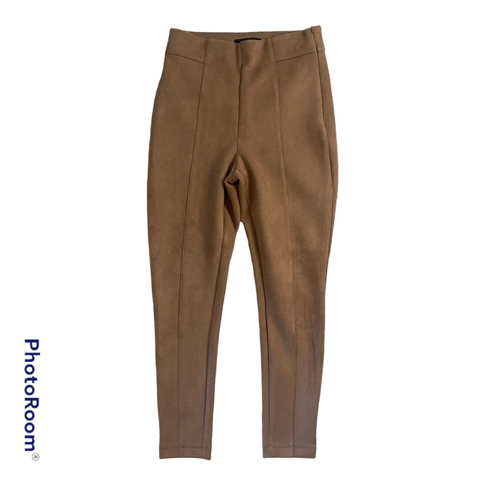 Ann Taylor Brown Faux Suede Leggings. 2P